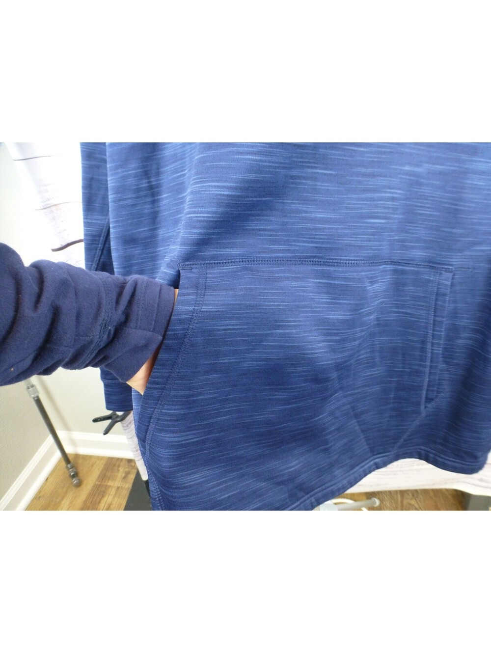 Majestic MLB Milwaukee Brewers Hoodie 2XL Men's Navy Blue Activewear K3A - Picture 5 of 16